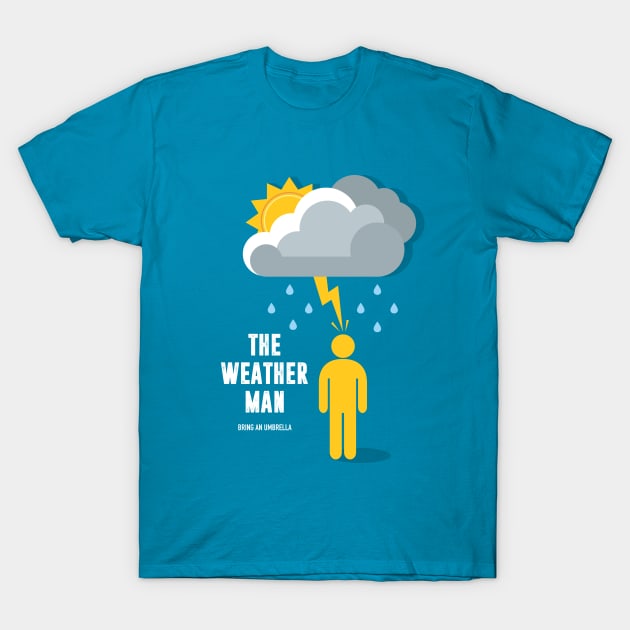 The Weather Man - Alternative Movie Poster T-Shirt by MoviePosterBoy